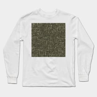 Fibre Mesh Pattern (Dark Beige) Long Sleeve T-Shirt